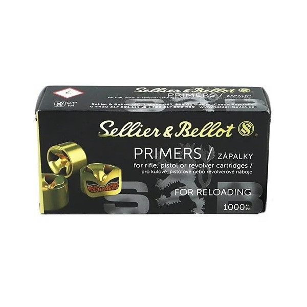 Carton Amorces Small Pistol Sellier&Bellot X 33000  Chez DEVILLE ARMORY. Votre armurerie en ligne.