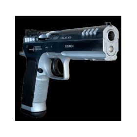 Pistolet TANFOGLIO STOCK III SPECIAL CHROME CAL. 45ACP  Chez DEVILLE ARMORY. Votre armurerie en ligne.