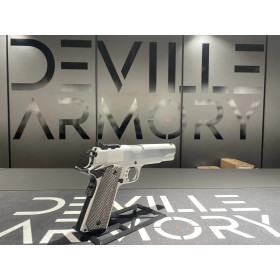 Pistolet Tanfoglio Witness 1911 Custom Chrome 9X19  Chez DEVILLE ARMORY. Votre armurerie en ligne.