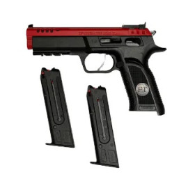 Pistolet TANFOGLIO FORCE 22 L SPORT CULASSE ROUGE  Chez DEVILLE ARMORY. Votre armurerie en ligne.