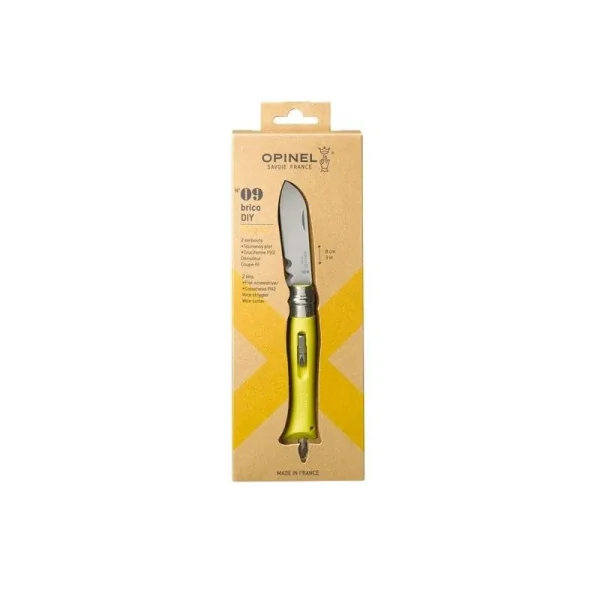 OPINEL N°9 BRICOLAGE JAUNE INOX