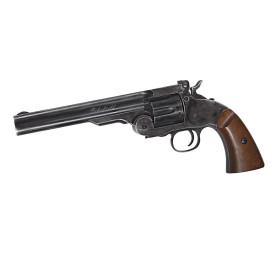 REVOLVER SCHOFIELD 6 CO2 BLACK FULL METAL 4.5 PLOMBS  Chez DEVILLE ARMORY. Votre armurerie en ligne.