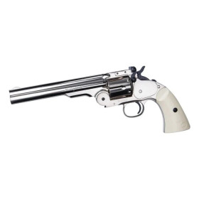 REVOLVER SCHOFIELD 6 CO2 IVORY FULL METAL 4.5 PLOMBS  Chez DEVILLE ARMORY. Votre armurerie en ligne.