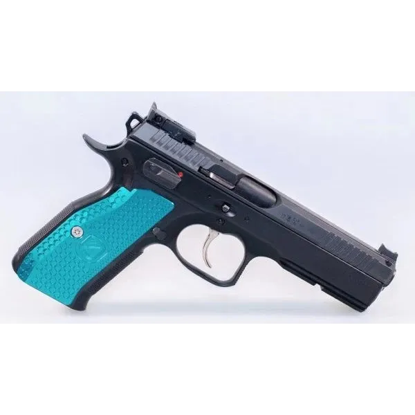 Grips épais M-ARMS Monarch 1 CZ 75 & SHADOW 1/2 Vert pétrol