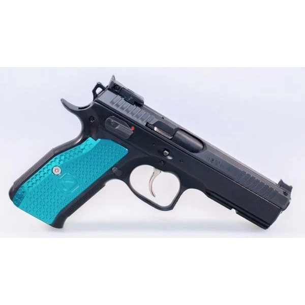 Grips épais M-ARMS Monarch 1 CZ 75 & SHADOW 1/2 Vert pétrol  Chez DEVILLE ARMORY. Votre armurerie en ligne.