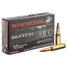 Cartouches Winchester 6.5 Creedmoor  Chez DEVILLE ARMORY. Votre armurerie en ligne.