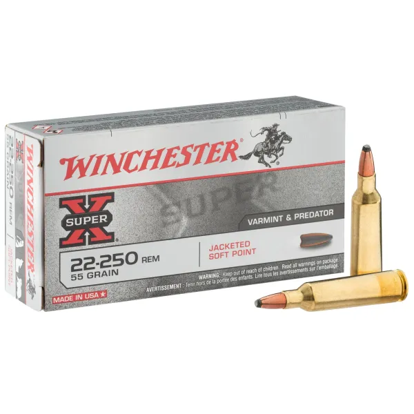  Cartouches Winchester Cal. 22-250 REM