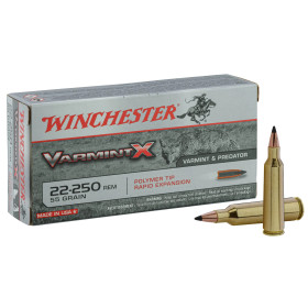  Cartouches Winchester Cal. 22-250 REM  Chez DEVILLE ARMORY. Votre armurerie en ligne.