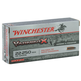  Cartouches Winchester Cal. 22-250 REM  Chez DEVILLE ARMORY. Votre armurerie en ligne.