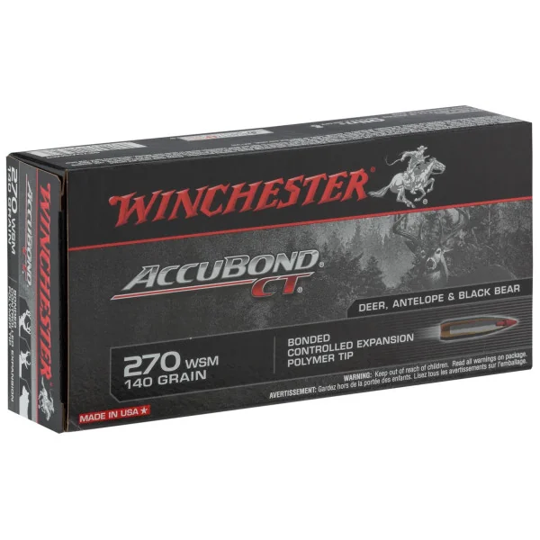 Cartouches Winchester Cal. 270 WSM - grande chasse