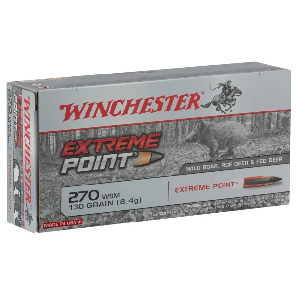 Cartouches Winchester Cal. 270 WSM - grande chasse