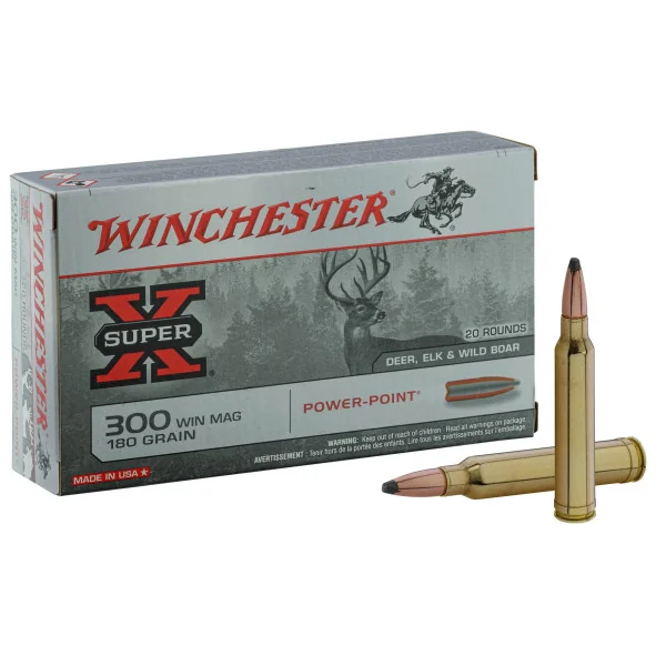 Cartouches Winchester cal . 300 Win Mag - grande chasse