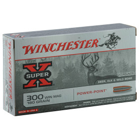 Cartouches Winchester cal . 300 Win Mag - grande chasse  Chez DEVILLE ARMORY. Votre armurerie en ligne.