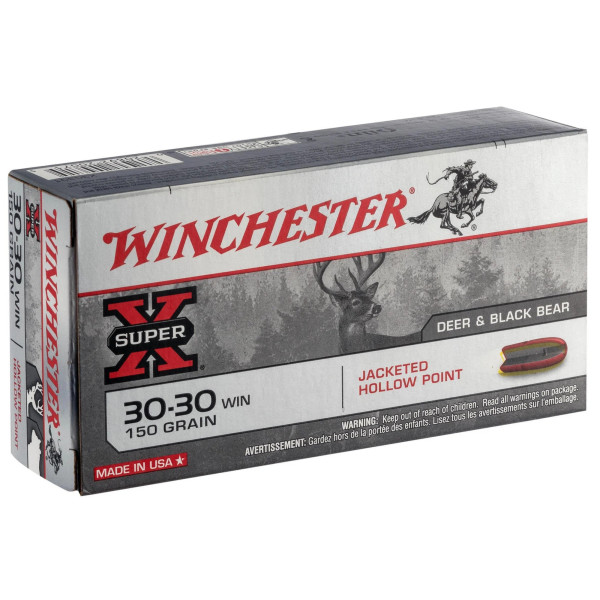  Cartouches Winchester Cal. 30-30 win  Chez DEVILLE ARMORY. Votre armurerie en ligne.