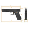 Pistolet GLOCK 17L Gen5 MOS FIN DE SERIE  Chez DEVILLE ARMORY. Votre armurerie en ligne.
