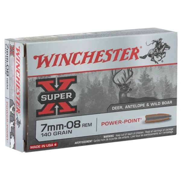 Cartouches Winchester Cal. 7-08 rem - grande chasse