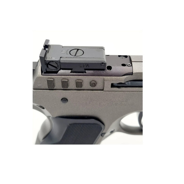 Pistolet Tanfoglio Limited custom tungsten OR 9X19  Chez DEVILLE ARMORY. Votre armurerie en ligne.