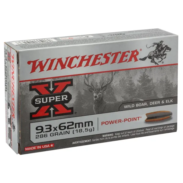 Winchester Balle power point super x - 9.3x62