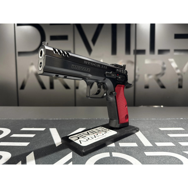 Pistolet TANFOGLIO STOCK III (3) 9X19 OPTIC READY  Chez DEVILLE ARMORY. Votre armurerie en ligne.