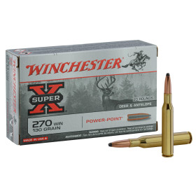  Cartouches Winchester Cal. 270 win  Chez DEVILLE ARMORY. Votre armurerie en ligne.