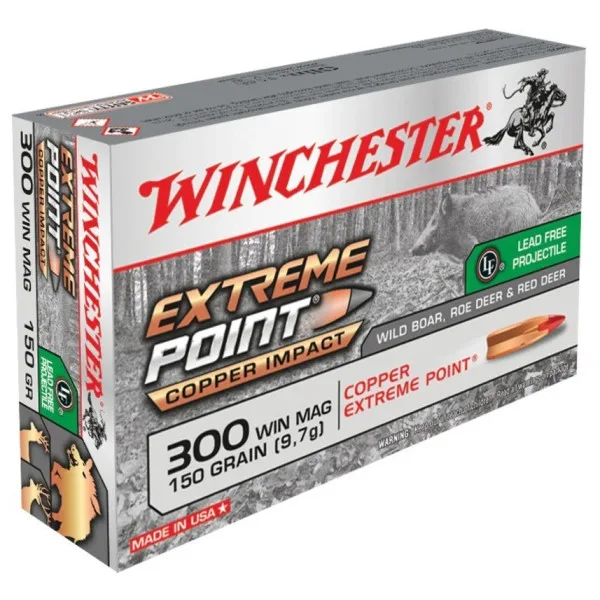 Cartouches Winchester cal . 300 Win Mag - grande chasse