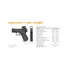 Pistolet Glock 43X Gen5 FS A-Cut Combo Aimpoint COA 9x19