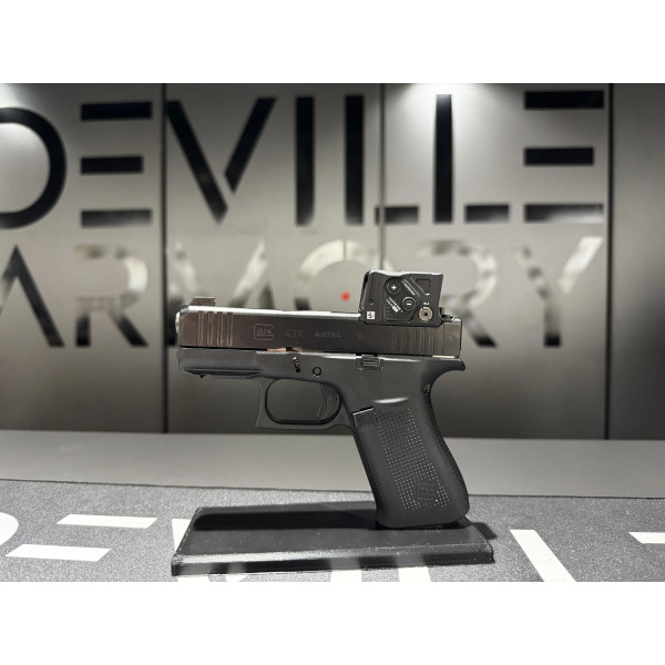 Pistolet Glock 43X Gen5 FS A-Cut Combo Aimpoint COA 9x19  Chez DEVILLE ARMORY. Votre armurerie en ligne.