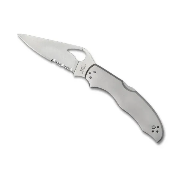 COUTEAU BYRD HARRIER 2 TOUT INOX SEMI-DENTEE