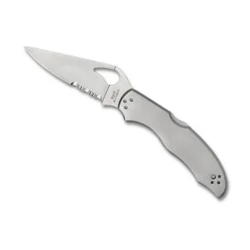BYRD (Spyderco) Harrier 2 Semi-dentée Inox