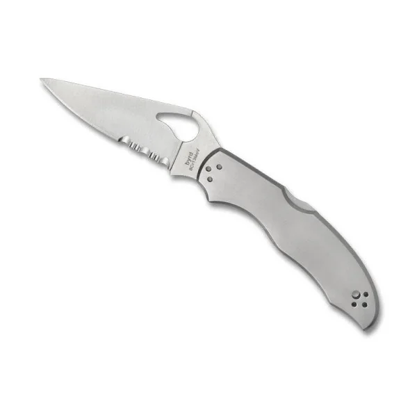 BYRD (Spyderco) Harrier 2 Semi-dentée Inox
