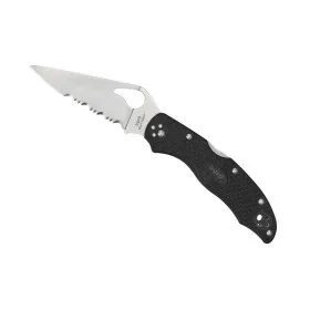 BYRD (Spyderco) Harrier 2 Semi-dentée Noir