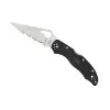 BYRD (Spyderco) Harrier 2 Semi-dentée Noir