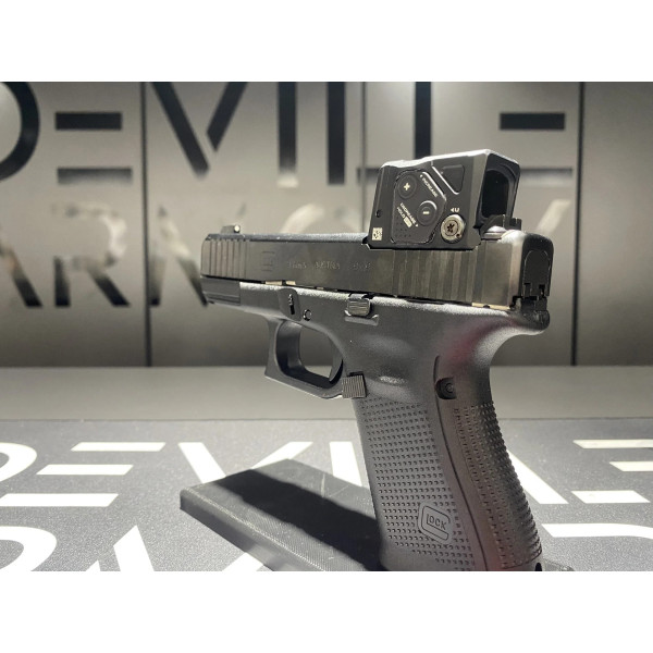 Pistolet Glock 19 Gen5 FS A-Cut Combo Aimpoint COA 9x19  Chez DEVILLE ARMORY. Votre armurerie en ligne.
