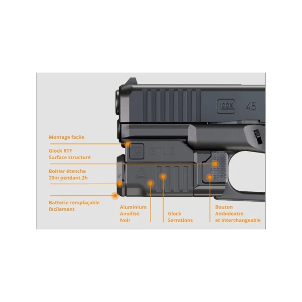 LAMPE GLOCK GTL II LED 01