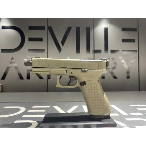 Pistolet Glock 45 Hunter Edition Mos Fileté 9x19  Chez DEVILLE ARMORY. Votre armurerie en ligne.
