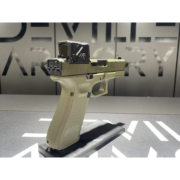 Pistolet GLOCK 45 HUNTER EDITION A-CUT FILETE COMBO AIMPOINT COA  Chez DEVILLE ARMORY. Votre armurerie en ligne.