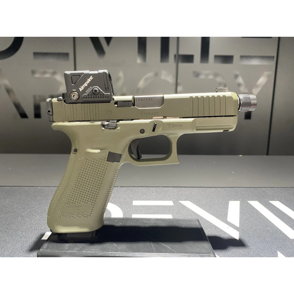 Pistolet GLOCK 45 HUNTER EDITION A-CUT FILETE COMBO AIMPOINT COA  Chez DEVILLE ARMORY. Votre armurerie en ligne.