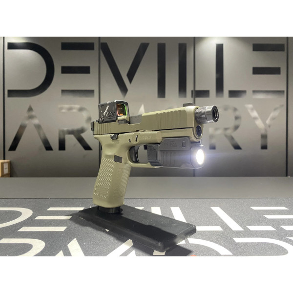 Pistolet Glock 45 Hunter Edition A-CUT Fileté Combo Aimpoint + GTL II  Chez DEVILLE ARMORY. Votre armurerie en ligne.