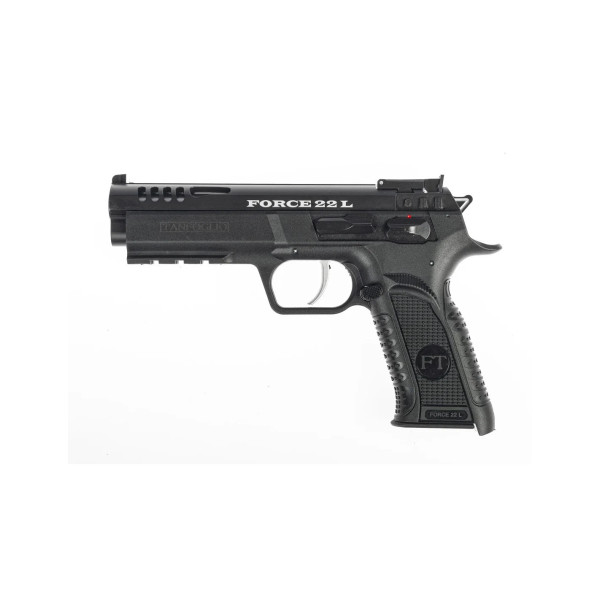 Pistolet TANFOGLIO FORCE 22 L SPORT NOIR  Chez DEVILLE ARMORY. Votre armurerie en ligne.