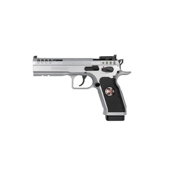 Pistolet Tanfoglio Stock master extreme chrome OR 9X19  Chez DEVILLE ARMORY. Votre armurerie en ligne.
