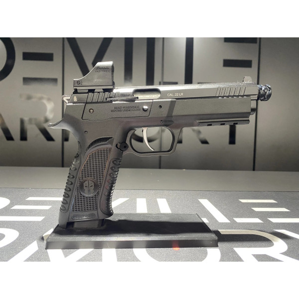 Pistolet Tanfoglio Force 22 Tactical + Point rouge Burris FastFire C (6Moa) 22Lr  Chez DEVILLE ARMORY. Votre armurerie en ligne.
