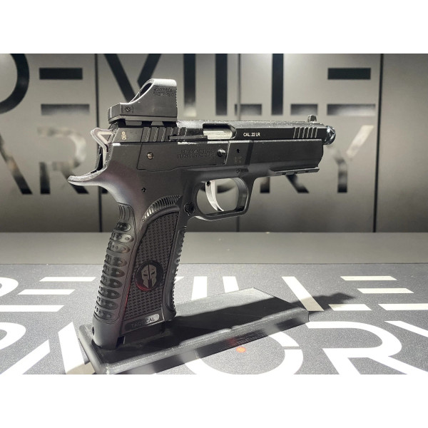 Pistolet Tanfoglio Force 22 Tactical + Point rouge Burris FastFire C (6Moa) 22Lr  Chez DEVILLE ARMORY. Votre armurerie en ligne.