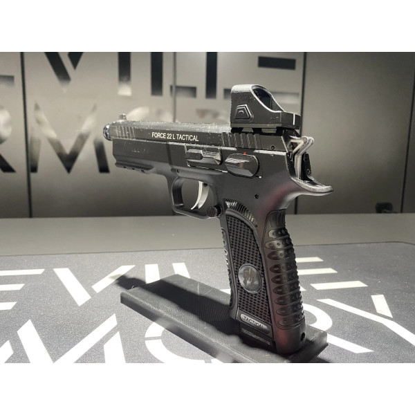 Pistolet Tanfoglio Force 22 Tactical + Point rouge Burris FastFire C (6Moa) 22Lr  Chez DEVILLE ARMORY. Votre armurerie en ligne.