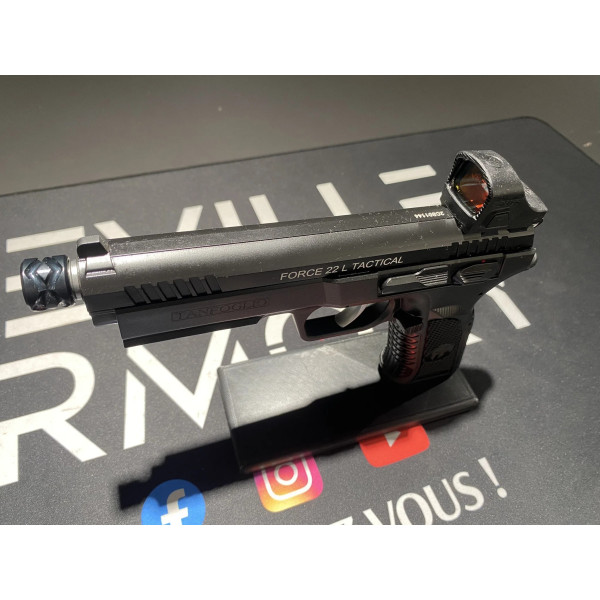 Pistolet Tanfoglio Force 22 Tactical + Point rouge Burris FastFire C (6Moa) 22Lr  Chez DEVILLE ARMORY. Votre armurerie en ligne.