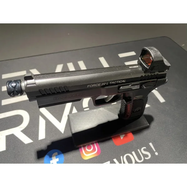 Pistolet Tanfoglio Force 22 Tactical + Point rouge Burris FastFire C (6Moa) 22Lr