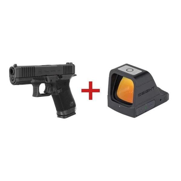 Pack GLOCK 19 GEN6 + Viseur Osight X  Chez DEVILLE ARMORY. Votre armurerie en ligne.