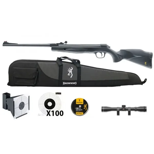 Umarex PACK X-BLADE II 4.5 19.9 J+500 PLOMBS PLATS+LUNETTE UX 4X32+CIBLES+PORTE CIBLE