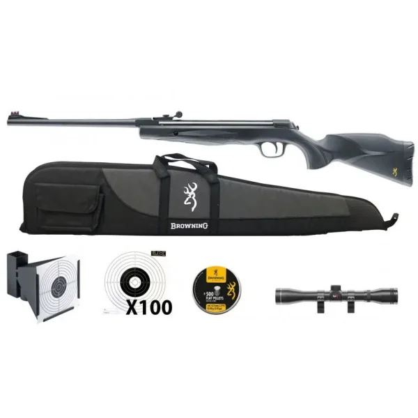 Umarex PACK X-BLADE II 4.5 19.9 J+500 PLOMBS PLATS+LUNETTE UX 4X32+CIBLES+PORTE CIBLE