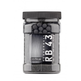 BILLES CAOUTCHOUC ENTRAINEMENT CAL 43 X500 - RB PRAC-SERIES  Chez DEVILLE ARMORY. Votre armurerie en ligne.