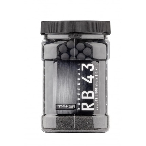 BILLES CAOUTCHOUC ENTRAINEMENT CAL 43 X500 - RB PRAC-SERIES  Chez DEVILLE ARMORY. Votre armurerie en ligne.